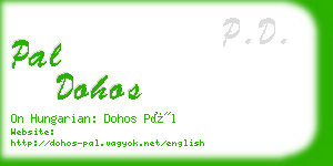 pal dohos business card